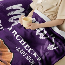 COZYCRIB Mum Blankets (Gift of Mother: Deep Purple, 150 x 130 cm)