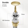 KES Bathroom Sink Drain with Overflow, with Strainer Basket Hair