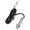 4-stellige Digitale LED-Tachometer, Drehzahlgeschwindigkeitsmesser mit Hall-Näherungssensor, NPN/PNP-Eingang, Rot/Blau-Display, 10-9999RPM-Bereich (Rot)