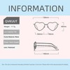 QVKUUT Vintage Heart Sunglasses Women's Polarised Festival Heart Shape Sunglasses,