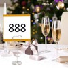 BOBOZHONG Place Card Stands,16Pcs Table Number Holders,Silver Tall Place Card