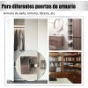 Placa Para Reparación De Herrajes Bisagras Gabinete 20pzs