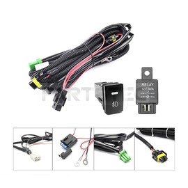 MOTOR POWER 158-86 Fog Wiring Fog Harness LED Switch HID/LED H8 H11 H16 Aftermarket Green Suzuki Jimny Every Alto Carrier Swift Solio Spacia Lapin Wagon R and others