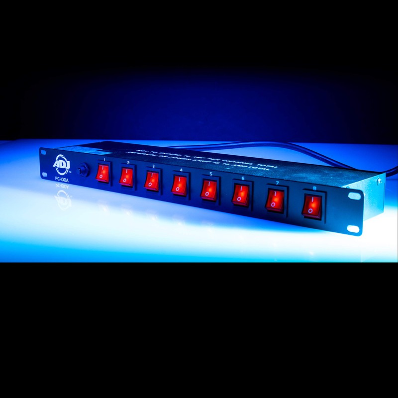 ADJ PC100A power strip single rack space unit with 8