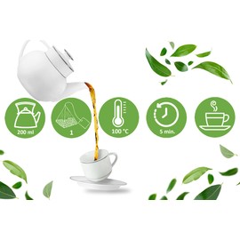 LOYD® Black Tea Intense Black - 1 Box 20 Tea Bags 40 g - Black Tea High Quality Blend of Black Tea Varieties - High Quality Tea Leaves Black Tea Bag Brewing Express Tea Cay