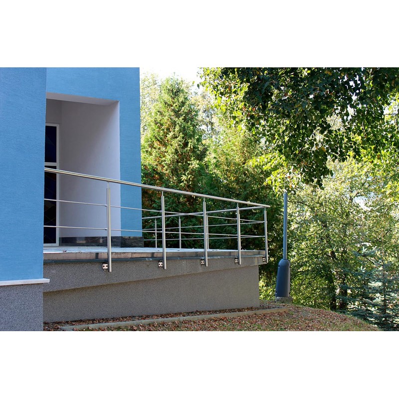 Sellon24® Stainless Steel Wall Anchor Round Railing Posts 42.4 mm