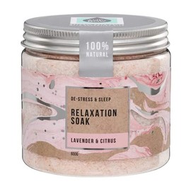 The Salt Box - Magnesium Epsom Bath Salts - Relaxation Pampering Bath Soak, Mineral Rich - 100% Natural Lavender & Citrus Essential Oils - 600g