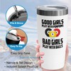 Billiards White Tumbler 20oz - Good girls play pompoms -