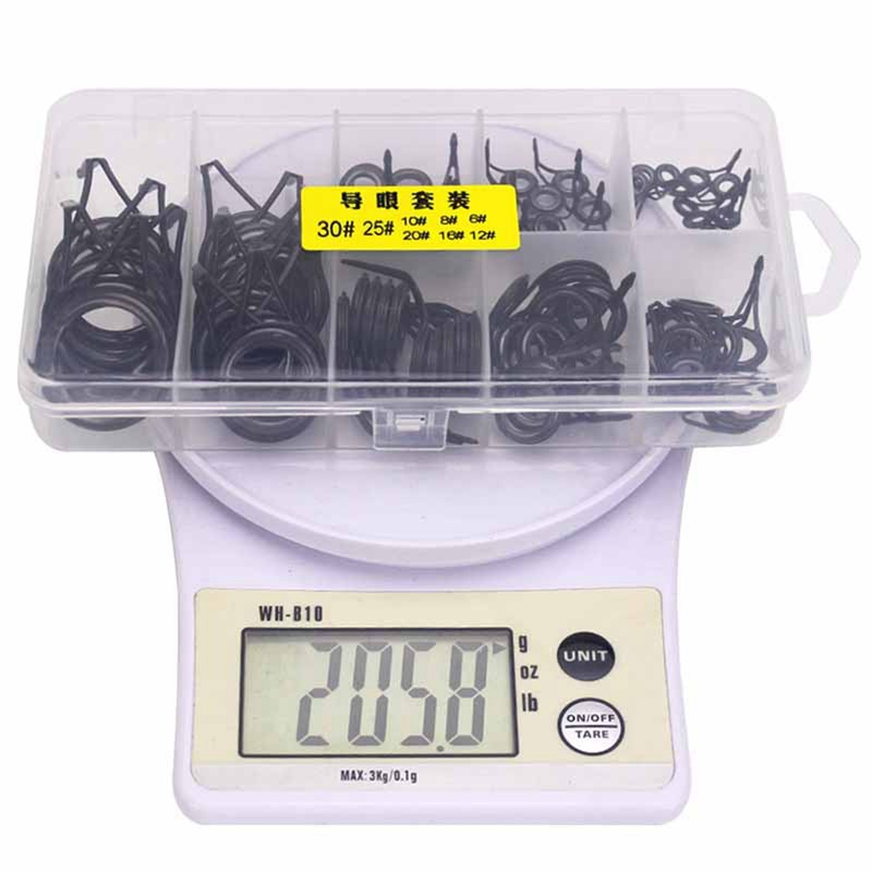 Fishing Rod Tip Repair Kit High Carbon Steel Ceramic Ring