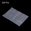 PATIKIL 200 Pcs Clear Flat Open Plastic Poly Bags 4x6