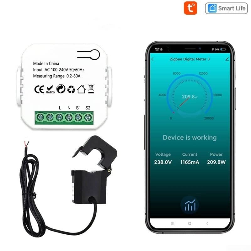 Home Energy Monitor Tuya for Smart Life ZigBee Energy Meter