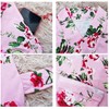 SUFEINI Maternity Robes and Matching Swaddle Blanket Set, Women Mommy