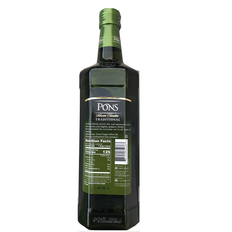 Pons. Family Selection Traditional Extra Virgin Olive Oil. Fruity. 1l