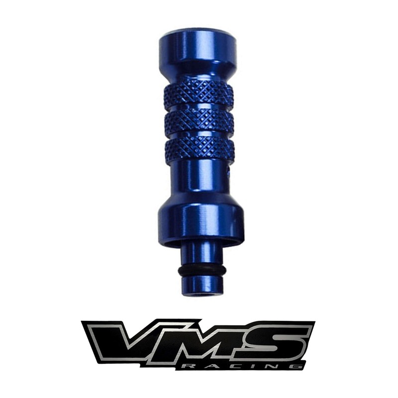 VMS Racing BLUE Engine Oil DIPSTICK HANDLE in Billet Aluminum