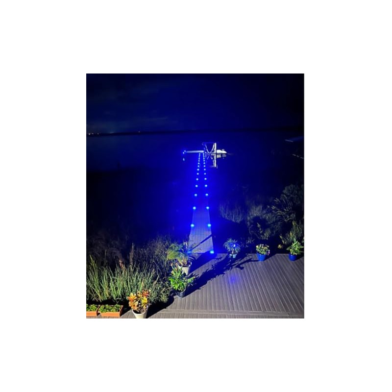 Hydro Glow Solar Pathway Submersible LED Light, IP68 Waterproof, High-Impact