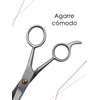 Tijera Profesional de Acero Inoxidable para Bigote y Barba |