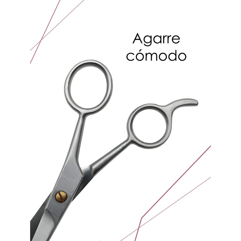 Tijera Profesional de Acero Inoxidable para Bigote y Barba |