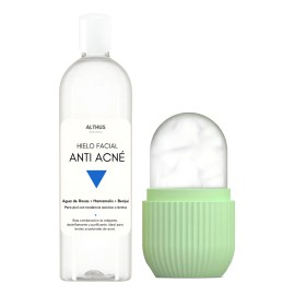 Hielo Masaje Cara Facial Cuidado Anti Acné + Rodillo Silicón Normal A Grasa Día/noche