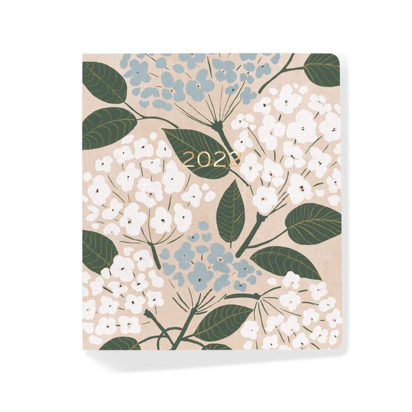 Fringe Studio 17 Month 2022 Planner, Hydrangeas", 136 Pages, Bookcloth