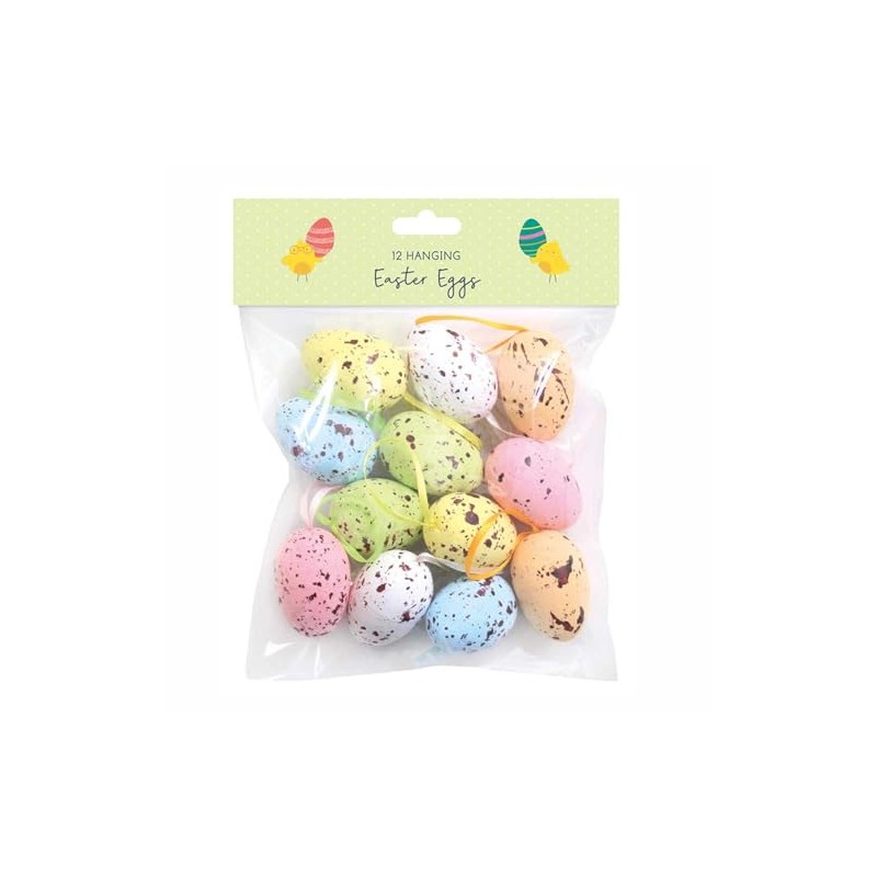 Widdle Gifts Speckled Easter Egg Decorations on Sticks or Ribbon,