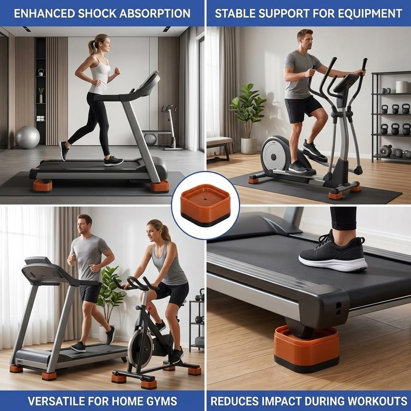 suction 4 PCS Ramp Blocks for the Treadmill, Treadmill Incline