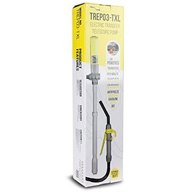 Electric Liquid Transfer Telescopic Pump, DC or AC/DC Fuel Transfer Pump, 2.9 Gallons per Minute, 10 FT Extended Discharge Hose ( Gas Diesel Kerosene DEF Antifreeze )