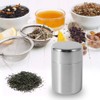 450ml Stainless Steel Tea Tin Canister, Sealed Double Lid Stainless