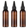 Pointed cap empty bottle 60ml, 3 pcs, brown / 뾰족캡 공병 60ml, 3개, 브라운