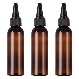 Pointed cap empty bottle 60ml, 3 pcs, brown / 뾰족캡 공병 60ml, 3개, 브라운