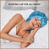 DEMAZALO Silk Long Bonnet for Braids & Curly Hair, Silk