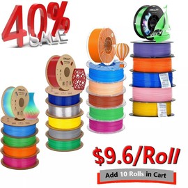 CREALITY 3D Creality Soleyin Ultra/Hyper RFID/CR Series 1.75mm Filaments Ultra PLA MATTE PETG Silk PLA TPU Carbon PC ABS High Precision 1KG Spools Eco Friendly Plant Powered:_Hyper Pla Black