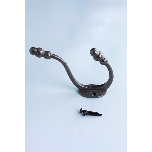 G Decor Heavy-Duty Cast Iron Coat Hooks Decorative Antique Wall