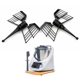 2 Pieces Butterfly Mixing Attachment for TM5 TM6 TM31 - High Quality Food Processor Whisk Made of Food Grade ABS Plastic, Ideal for Protein, Cream and More