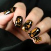 Whaline 4 Pieces Halloween Nail Art Plates Image Stamp Templates