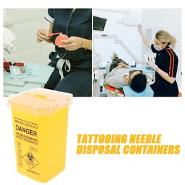 FOMIYES FOMIYES Waste Sharps Container 2 Gallon Sharps Container Sharps Container 2 Gallon Sharps Waste Bucket Sharps Disposal Buckets Needle Waste Disposal Bucket Needle Disposal Bucket