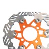 Mokuo 220mm Stainless Steels Zinc-Plated Surface Front Brake Rotor Fit