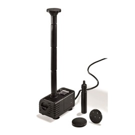 GWSOLAR (Submersible Pump with Adjustable Lift and Flow Rate) DC DC 6V - 9V, Maximum Flow Rate: 330L/H, Max Lifting Height 4.9 ft (1.25 m), 4 Types of Fountain Nozzles, Koike and Garden Fountains, Ornamental Use, Compatible Models GW-FT400A GW-FT600A/S G