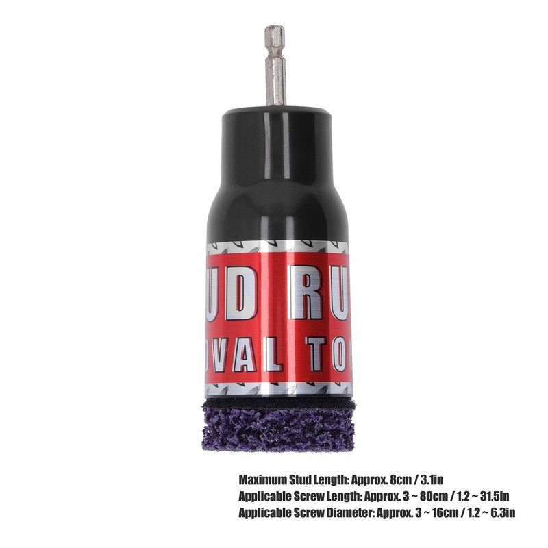 Stud Rust Removal Tool Wheel Hub Cleaner for 1/2in Impact
