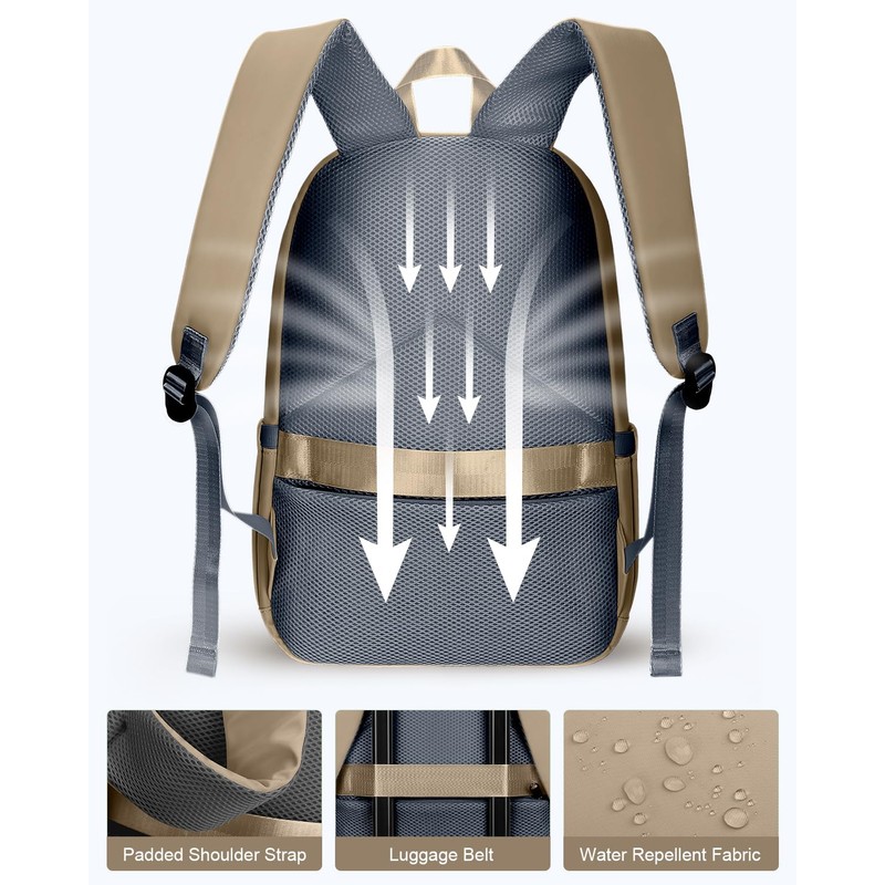 HOMIEE Lightweight Stylish Casual Backpack, Laptop Backpack Water-Resistant Daypack, Travel/School/Casual/Work