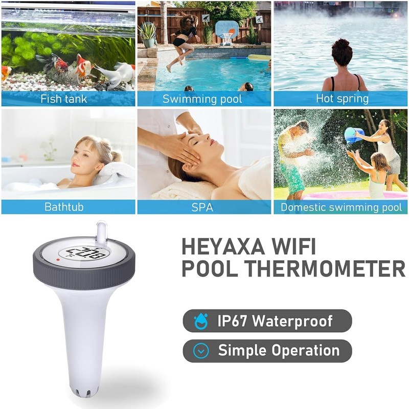 Floating Pool Thermometer, Large Size Easy Read for Water Temperature