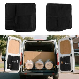 LMYSUFI Rear Barn Door Organisers Compatible with Transit Custom, 1 Pair Campervan Door Storage Van Interior Organiser