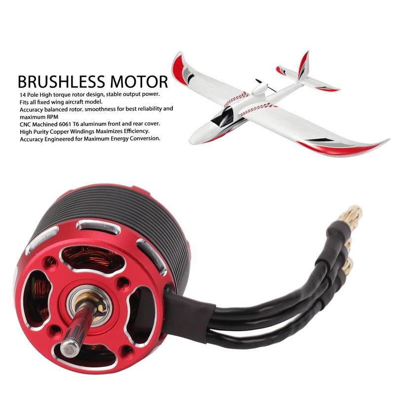 Fixed Wing Airplane Brushless Motor Waterproof High Speed High Torque