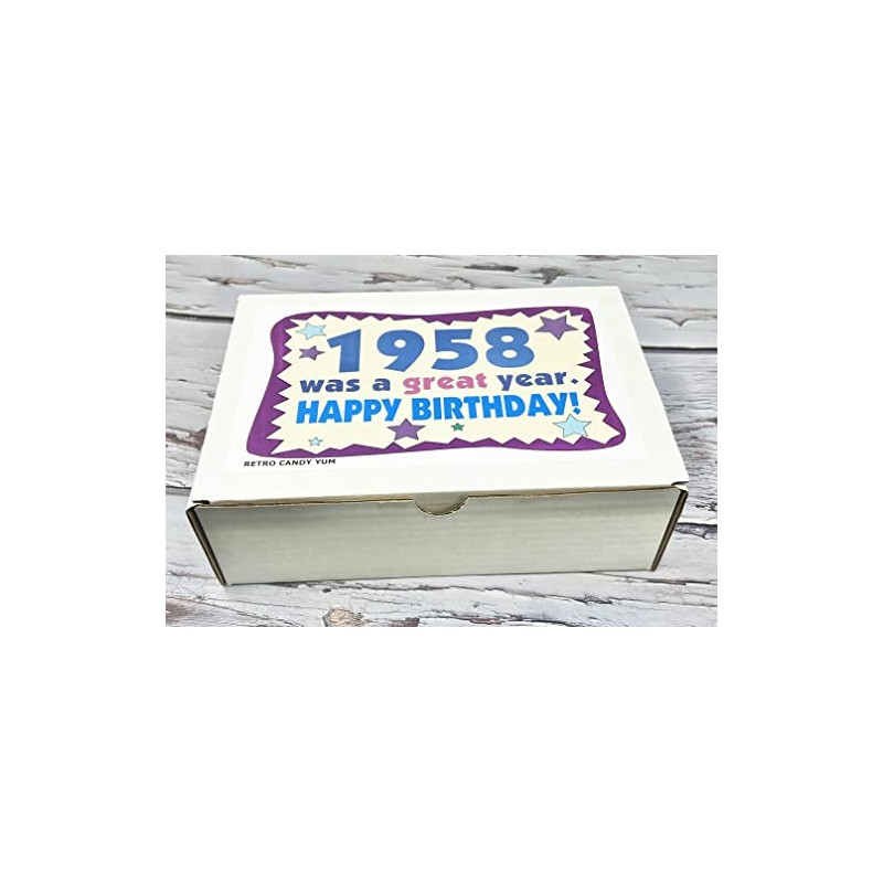 RETRO CANDY YUM ~ 1958 68th Birthday Gift Box Nostalgic