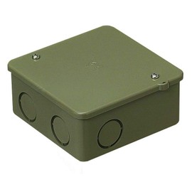 Mirai Industry PVK Box, Medium Square Shallow Type, With Knock, Light Brown, Price for 1 Piece, PVK-ANLB