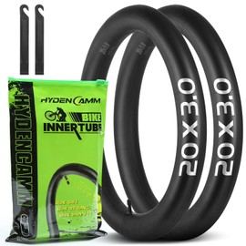 2 Pack 20x3 Fat Tire Bike Inner Tubes, 20" Fat Bike Tubes 20 X 3.0/3.50 AV Schrader Valve with 2 Tire Levers, Inner Tube Compatible with 20X3.0 20 X 3.30 20 X 3.5 for Road/Mountain/E Bike by Hydencamm