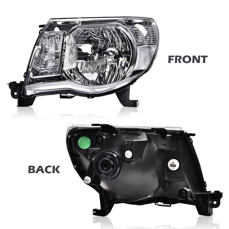 PIT66 Headlights Assembly Compatible with Toyota Tacoma 2005 2006 2007