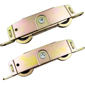 Sliding Patio Door Roller Assembly for Truth Part #31761A, Compatible with Jeld Wen, Milgard, Marvin, Peachtree, Caradco, 1-1/4" Steel Ball Bearing, Side Adjustable, 2 Pack