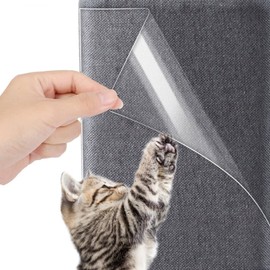 Yosoo Health Gear Protector de Muebles para Rasguños de Gatos, 8 Piezas de Cinta Disuasoria para Rasguños de Gatos, Protector de sofá con 40 Pasadores de Tapicería, Almohadillas Adhesivas