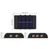 2 Pcs Solar Wall Lights Up and Down Solar Lamps