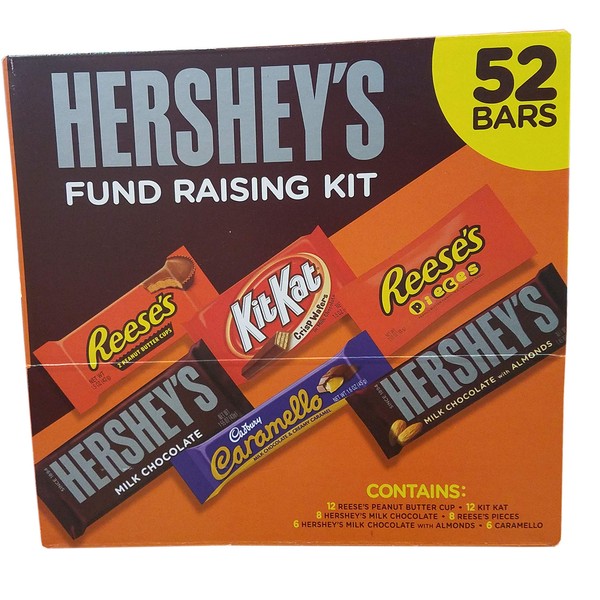 Hershey's 52 Count Chocolate Fundraising Kit, 4 Pound
